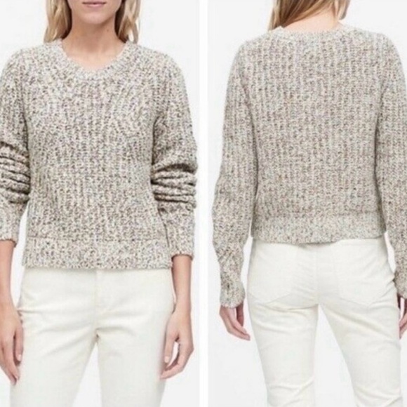 Banana Republic Chunky Pointelle Cropped Sweater - Picture 3 of 6